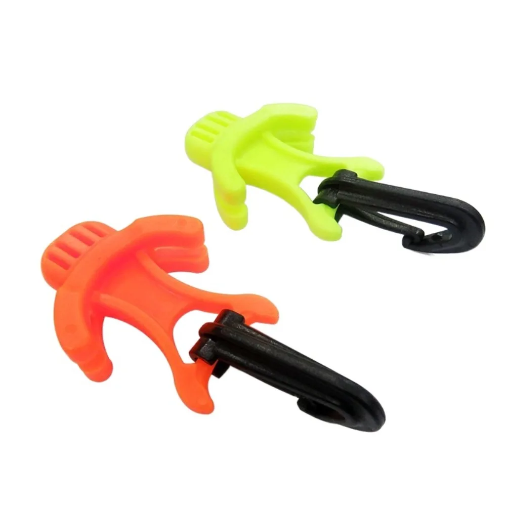 Fluorescerende Duik Mondstukhouder 2e Trap Haak Regulator Octopus Retainer Clip Tpu Hoge Zichtbare Duikbeet