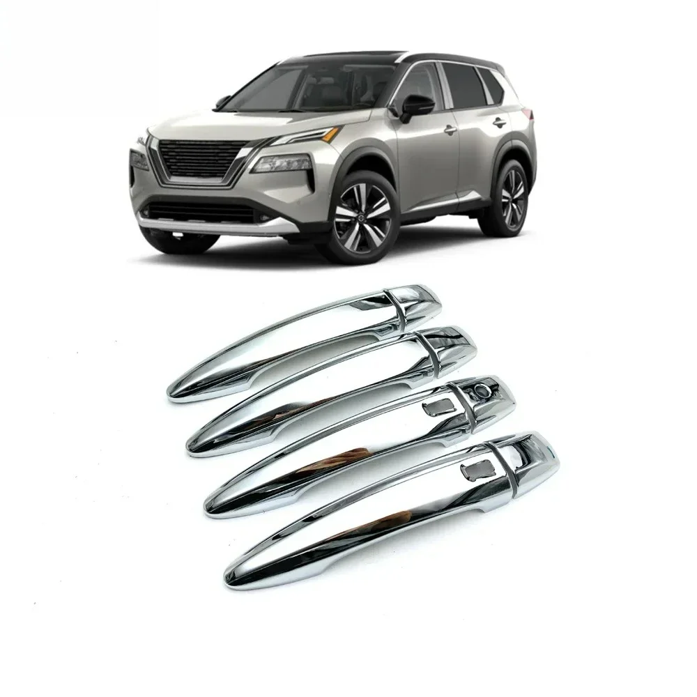 For 2023~2025 Nissan X-Trail X Trail RogueT33 ABS Chrome Door Handle Bowl Car Door handle Cover Protective Trim car accessories