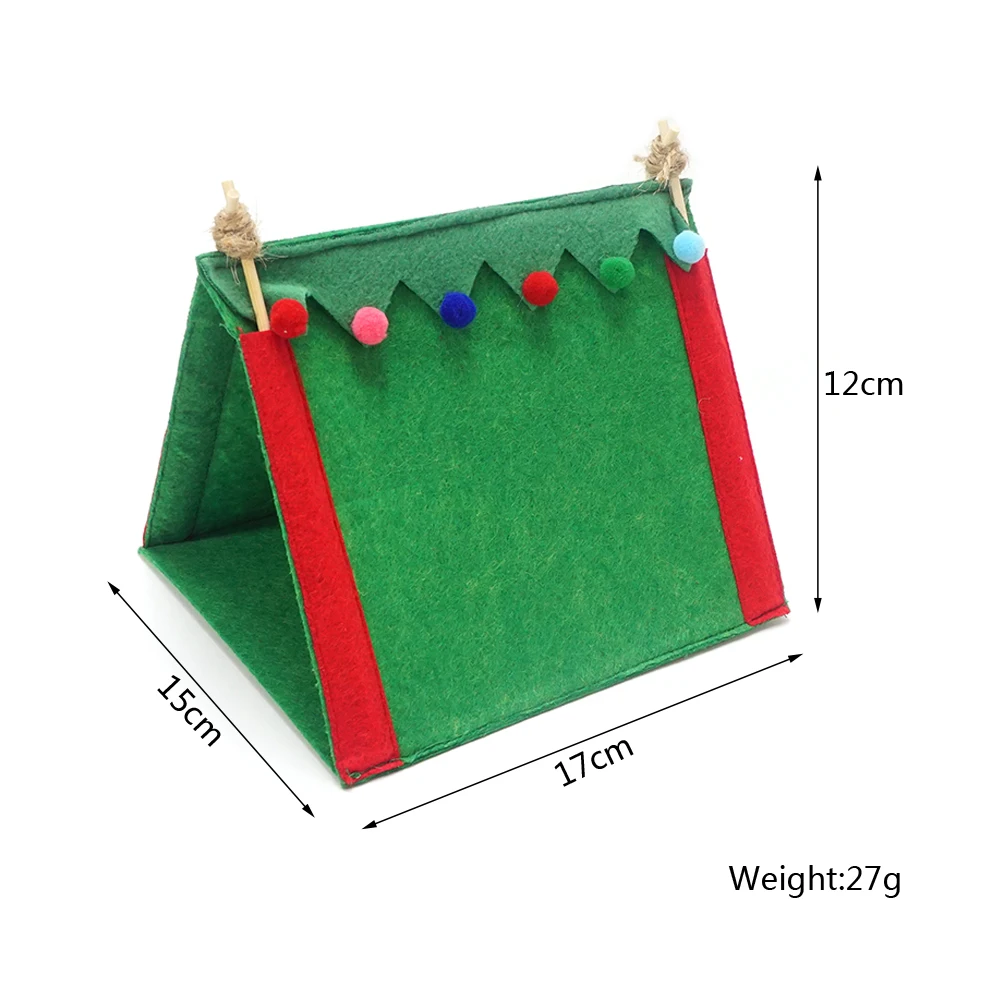 Christmas Tent Dollhouse Miniature  Camping Suitable For 12-Inch Elf Doll Accessories Christmas Outdoor Tent