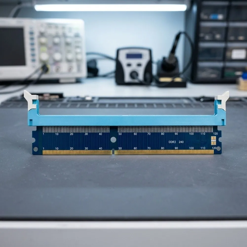 DDR3 DDR4 DDR5 Memory Test Card Adapter With Retention Clips And Long Latch Extension Board For RAM Module Testing Tool