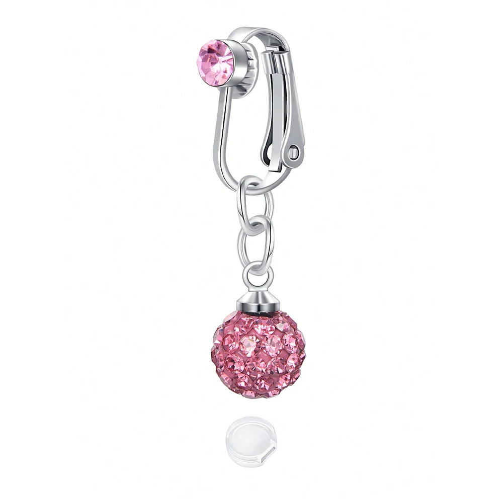 Fake Belly Button Ring Clip-On for Women