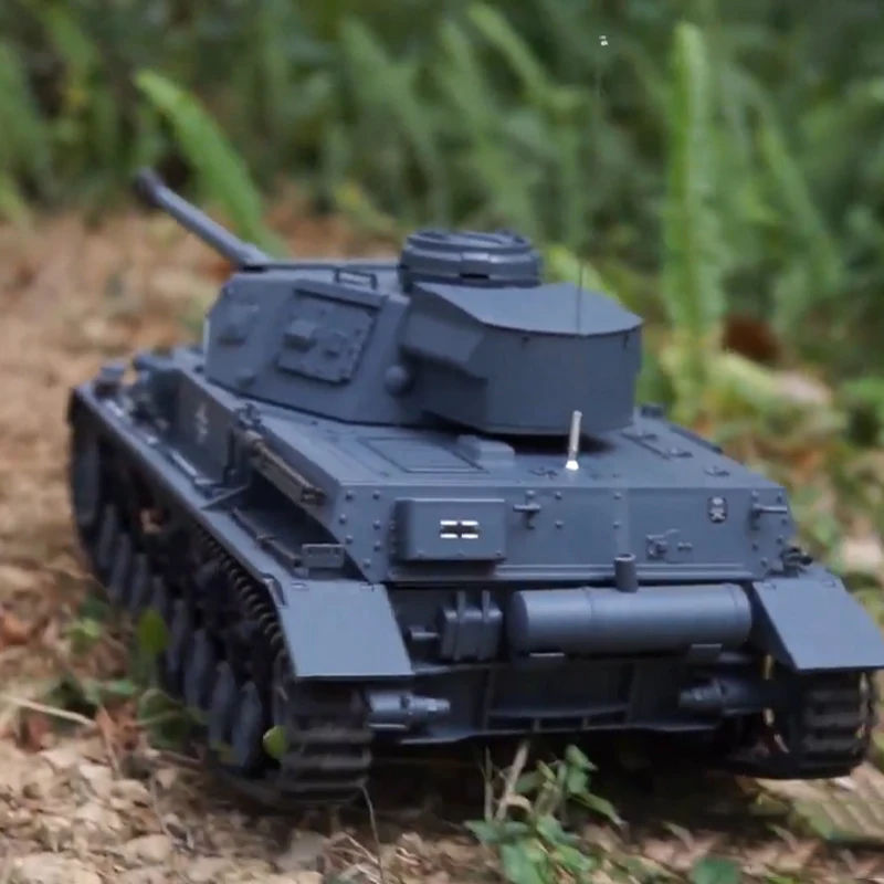 Henglong RC Tank 3859 German Panzer IV F2 Tank 1/16 Remote Controlled Tank Military Model Heavy Off Road Vehicle Toy Boy Gift