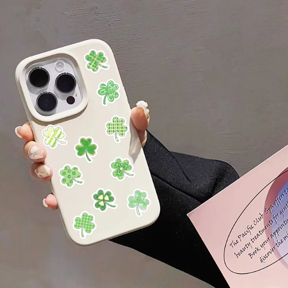 500 قطعة-لفة البرسيم عيد القديس باتريك ملصق الأسرة محظوظ شامروك الديكور ل لوح التزلج جراب هاتف محمول زجاجة ماء ملصق مائي