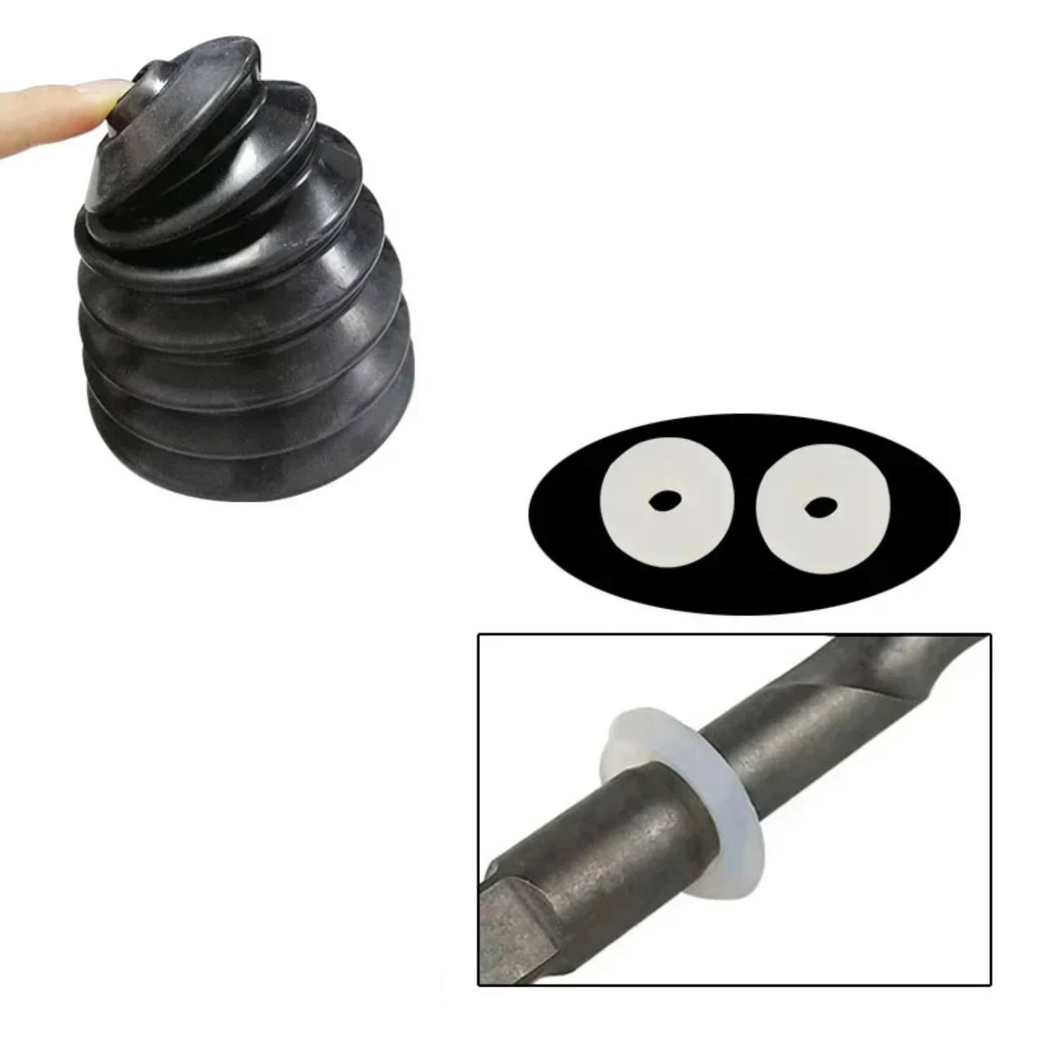 Drill Dust Cover  Drill Rubber  Hammer Dust Collector Dustproof Electrical Drilling Cover Device Power Tool Parts