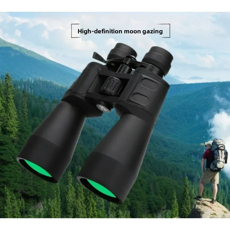 Binoculares con zoom de 10-380x100 con alta definición y gran aumento para senderismo al aire libre, visión nocturna y caza portátil