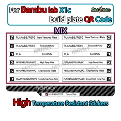 For Bambu Lab X1c Build Plate QR Code Sticker Bambulab QR Code For Bambu Lab X1C Third Party Build Plates