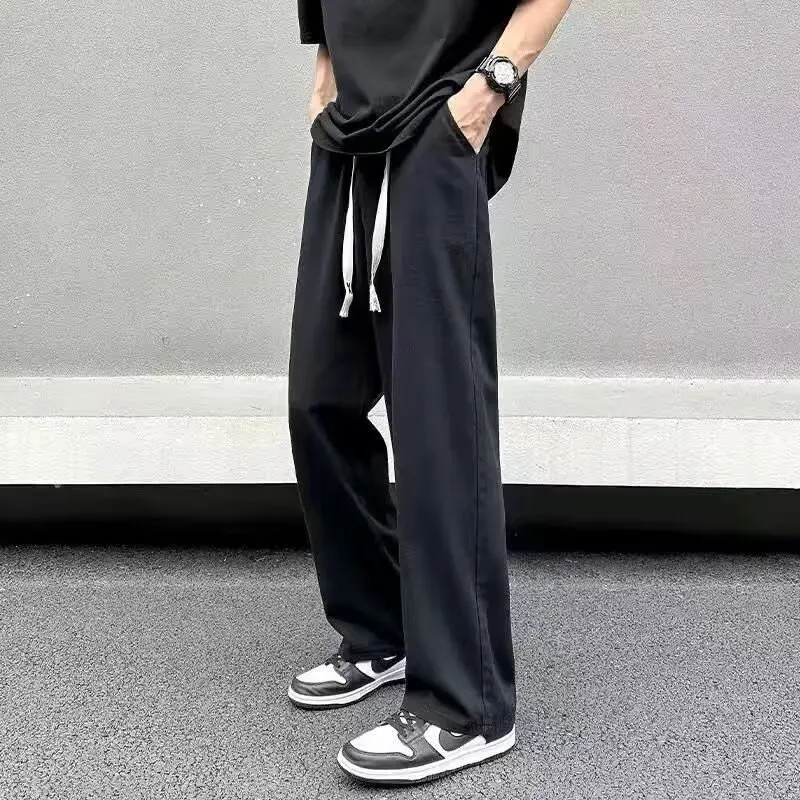 

Retro jeans men's loose straight leg summer new trendy brand with a sense of falling, wide leg workwear, dad pants