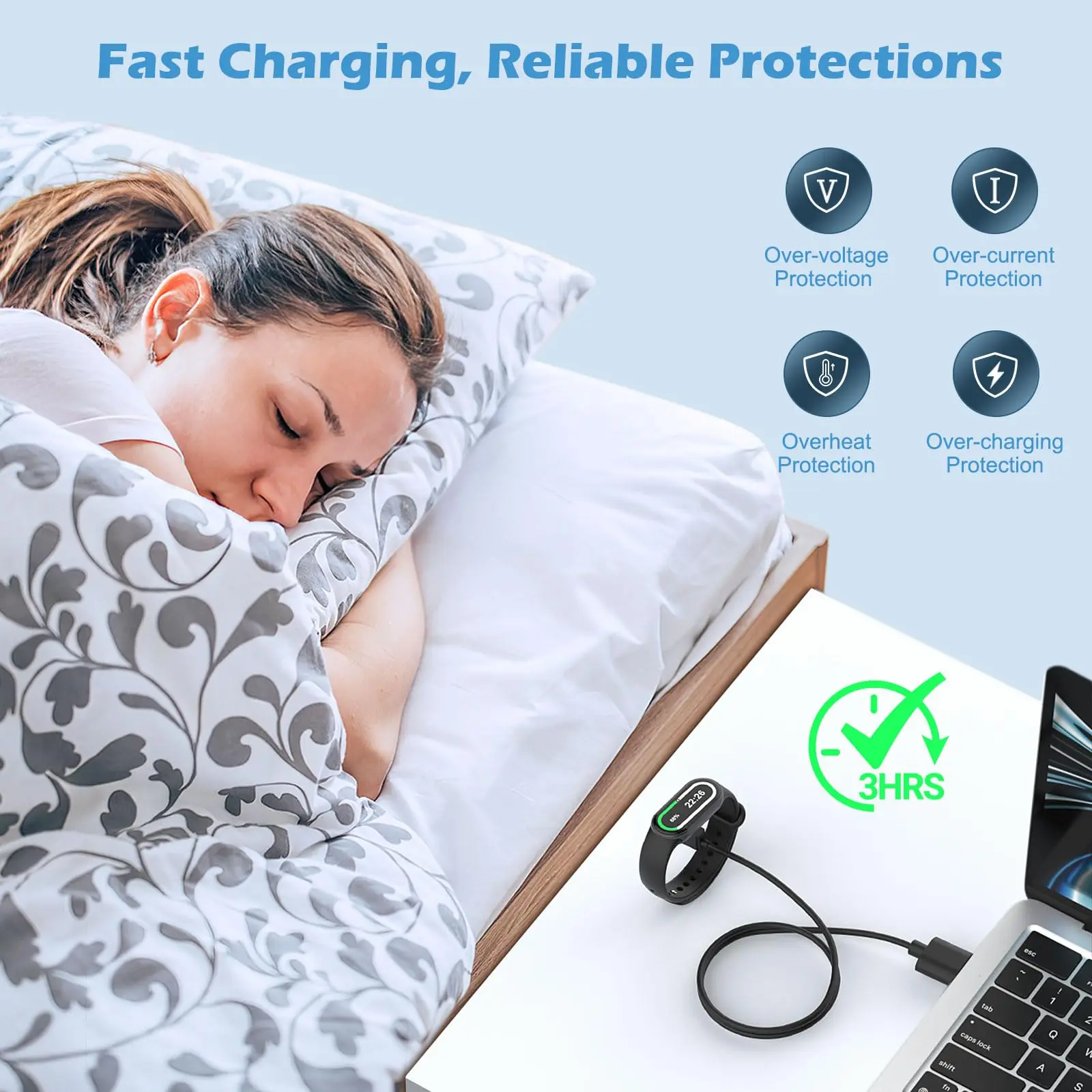 สายชาร์จแม่เหล็ก USB สำหรับ Xi - Android Smartwatch Accessories บทวิจารณ์และราคา