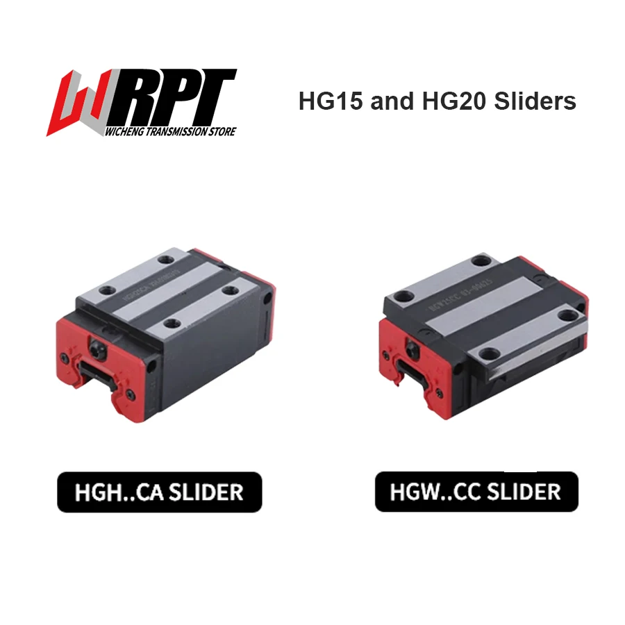 

Линейная направляющая рельса HGH15CA HGH20CA HGW15CC HGW20CC, подшипниковый блок, 1 шт., оптовая продажа, детали для ЧПУ