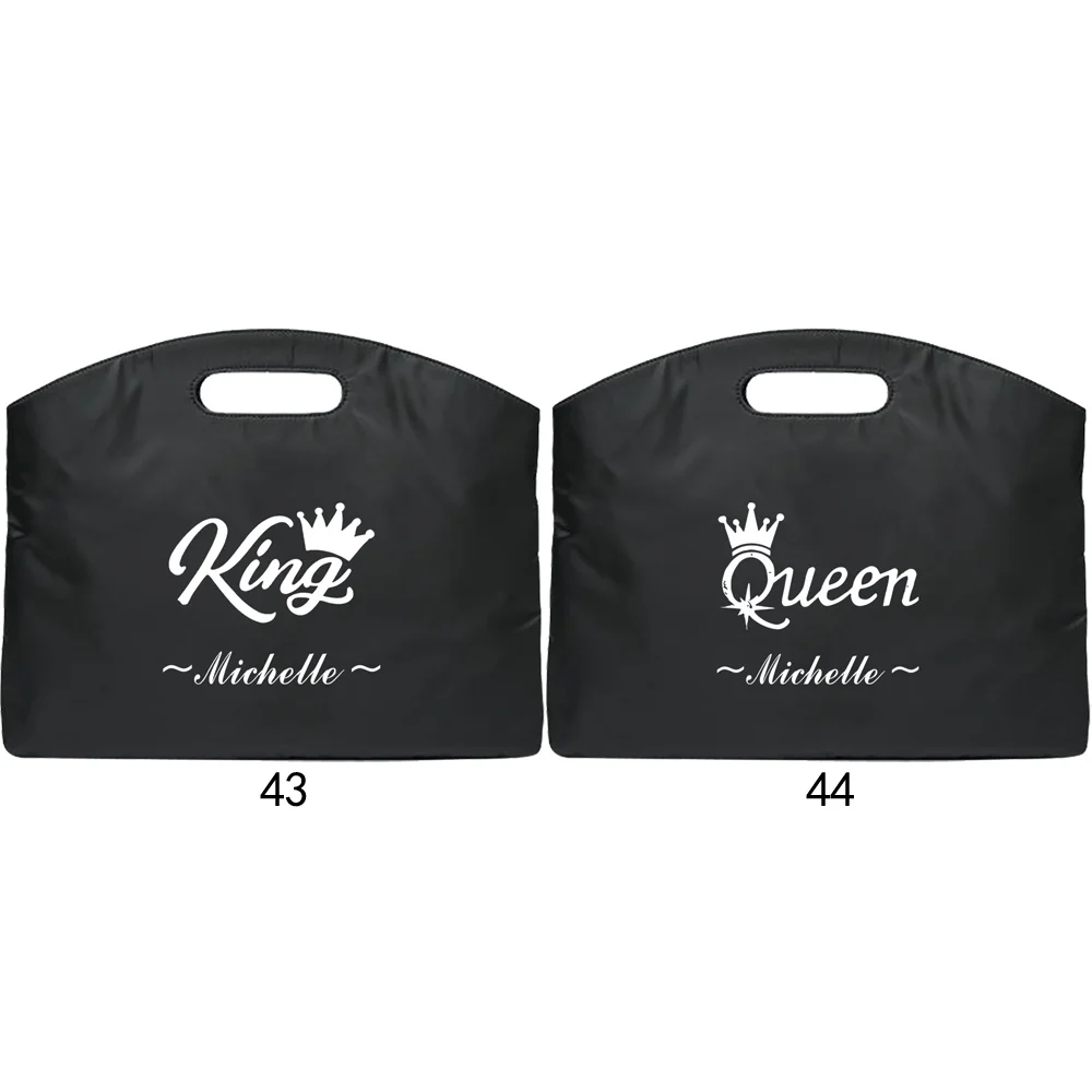 Pasta com nome personalizado, pasta de trabalho, deslocamento, grande capacidade, unissex, bolsa de mão, pacote de armazenamento durável de negócios