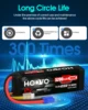 HOOVO 4S Lipo 배터리, EC5 커넥터가 있는 RC 배터리, RC 자동차 트럭, 트러기 버기 비행기용 소프트 케이스, 14.8V, 100C, 5200mAh, 2 개 4