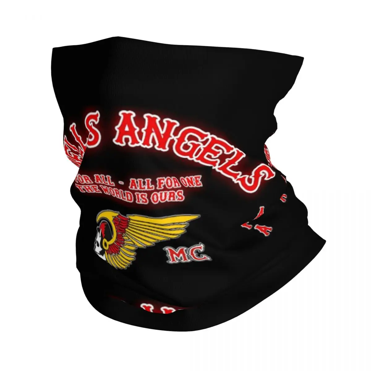 Hells Angels Logo Bandana Neck Gaiter Printed Wrap Mask Scarf Multifunction Headwear Running Unisex Adult Breathable