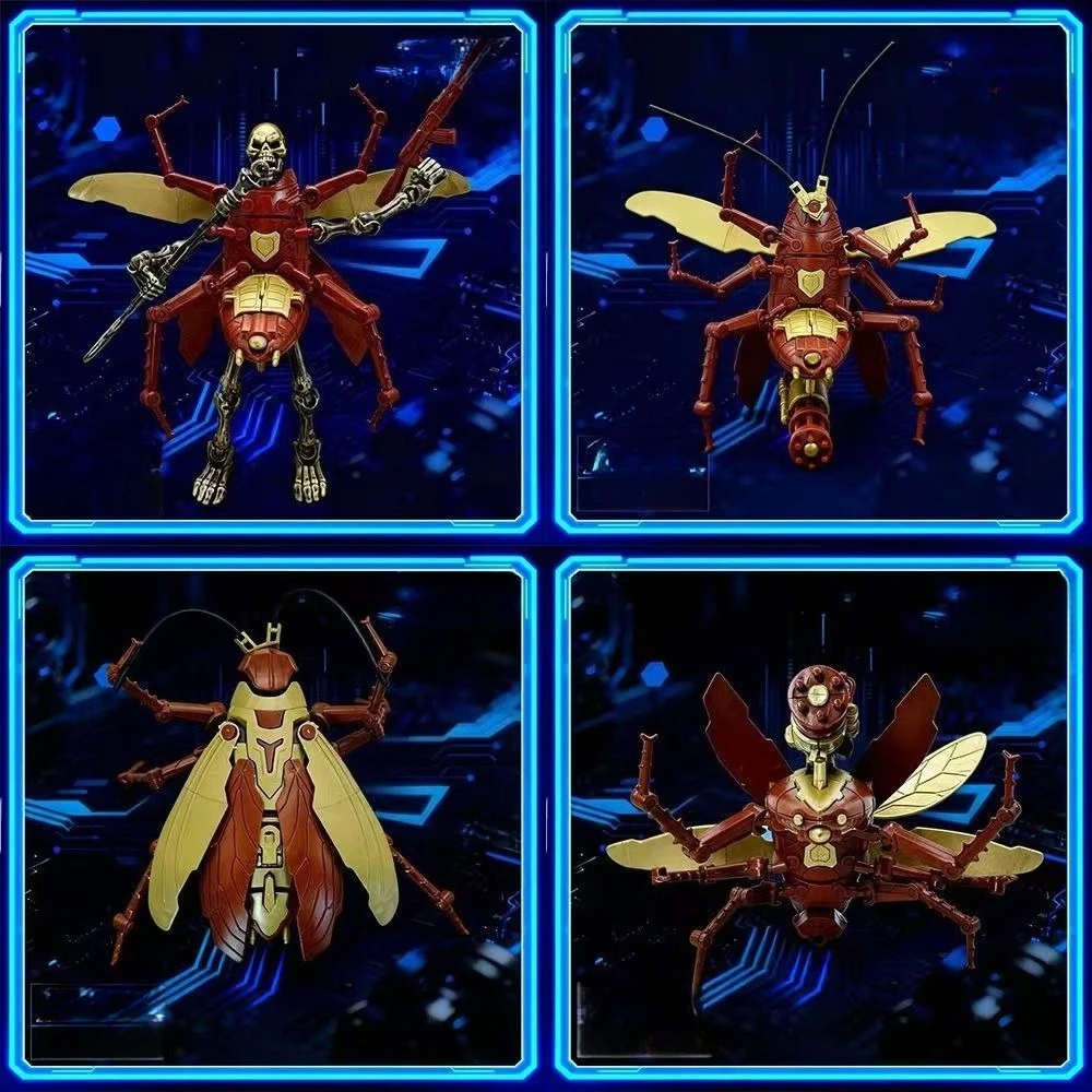 クリエイティブな機械式ゴキブリ組み立てブロックおもちゃ、関節可動式動物モデル、家の装飾、子供向けDIYおもちゃ、ホリデーギフト