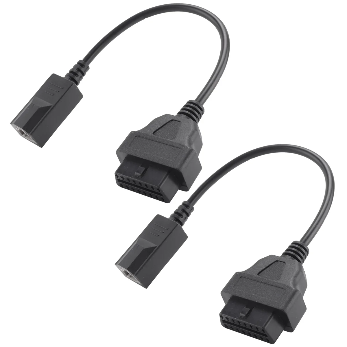 2PCS OBD2 Cable for 3Pin OBD1 Adapter OBD2 OBDII for 3 Pin to 16 Pin Connector Compatible Diagnostic Tool