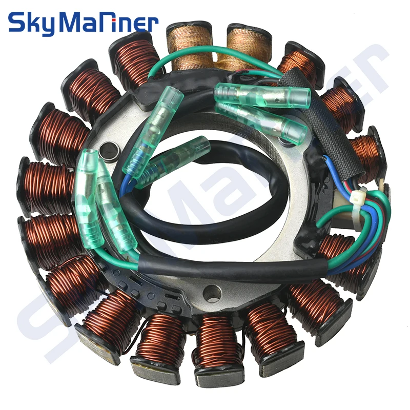 

6AH-85510-00 Outboard Stator Assembly For Yamaha Motor F20-05000200 TJ6114 F20 Outboard Motor 6AH-85510