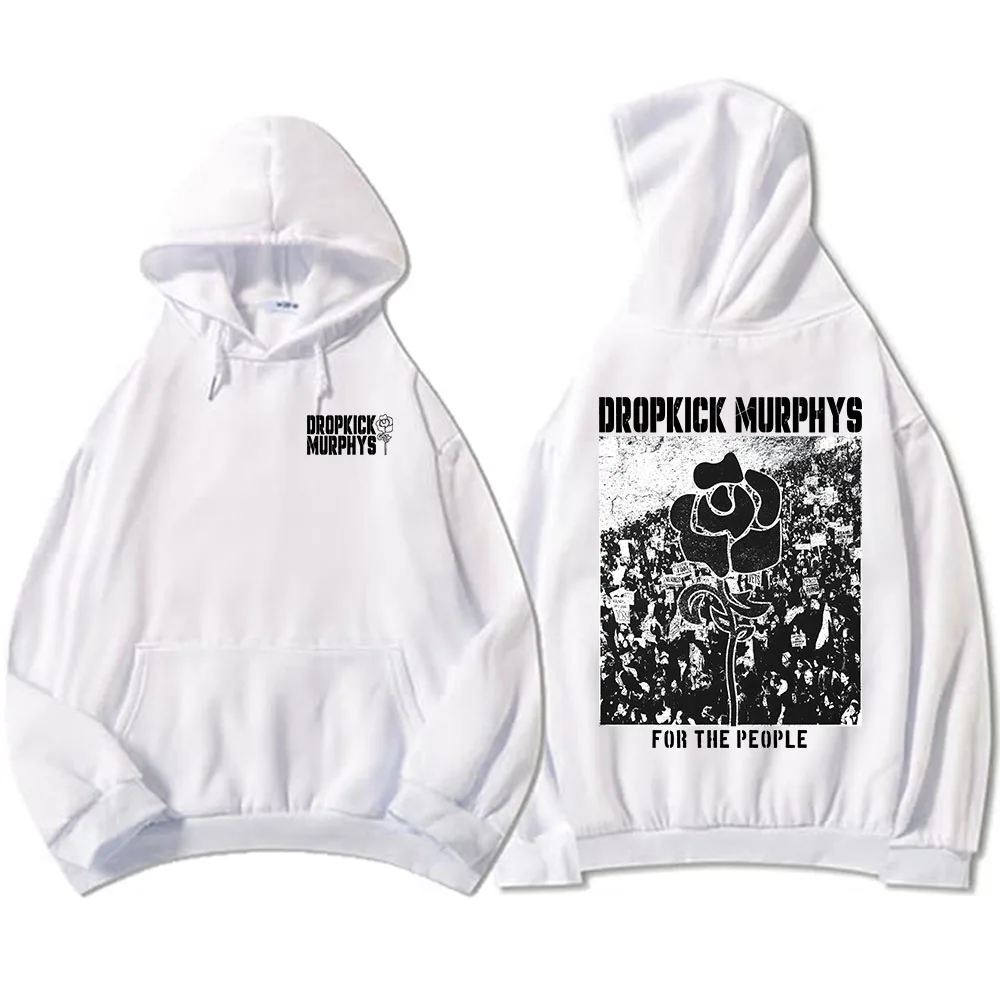 Dropkick Murphys للناس هوديس كم طويل بلوزات الموضة الشتاء الصوف الذكور مقنعين البلوفرات طباعة سوداديرا الرجال