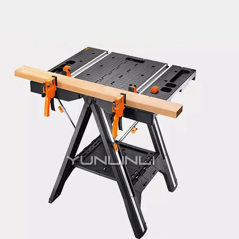 Multifunction Work Tool Table Mobile With Quick Clamp And Fixed Nail Woodworking Saw Table Folding Decoration Tool WX051