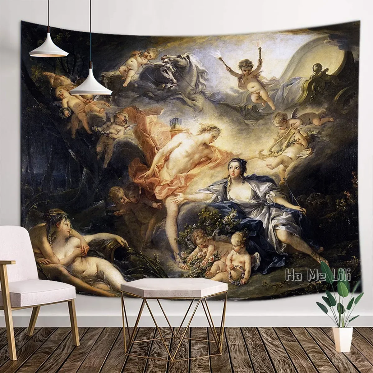 Greek And Roman Mythology Mystic The Birth Of Venus Bacchus And Ariadne Classic Art Poster Tapestry  House Decoration