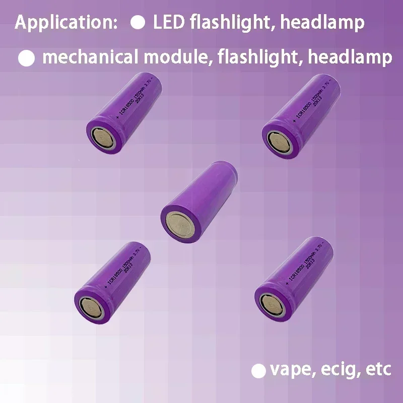 2025 NOWOŚĆ Akumulator litowo-jonowy, akumulator, akumulator 18500, 3,7 V 1500 mAh