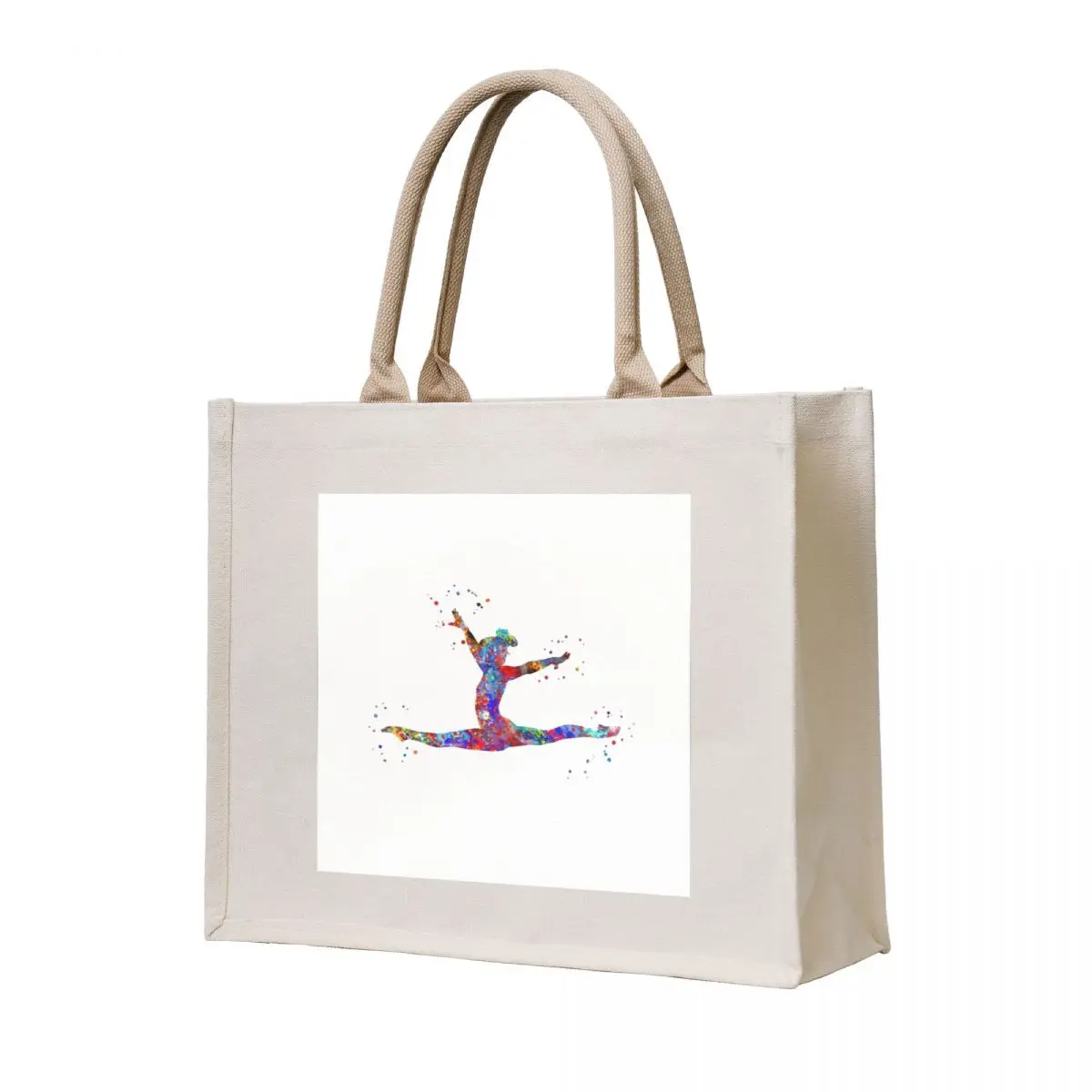 

Gymnastics girl, watercolor gymnastics Tote Bag sacs de shopping Custom bag hand bag cloth woman