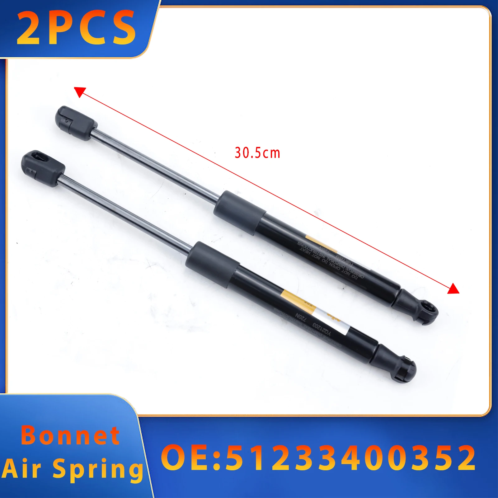 

Bonnet Air Spring For BMW X3 2.0d 2.0i 2.5i 2.5si 3.0d 3.0i 3.0sd 3.0si 2003-2011 E83 51233400352 High-Quality Car Accessories