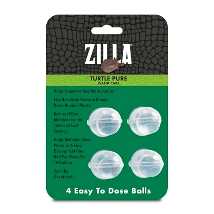 

Pet Turtle Pure, Water Care, Removes Sludge for a Balanced Aquatic Environment, Treats up to 10 Gallons