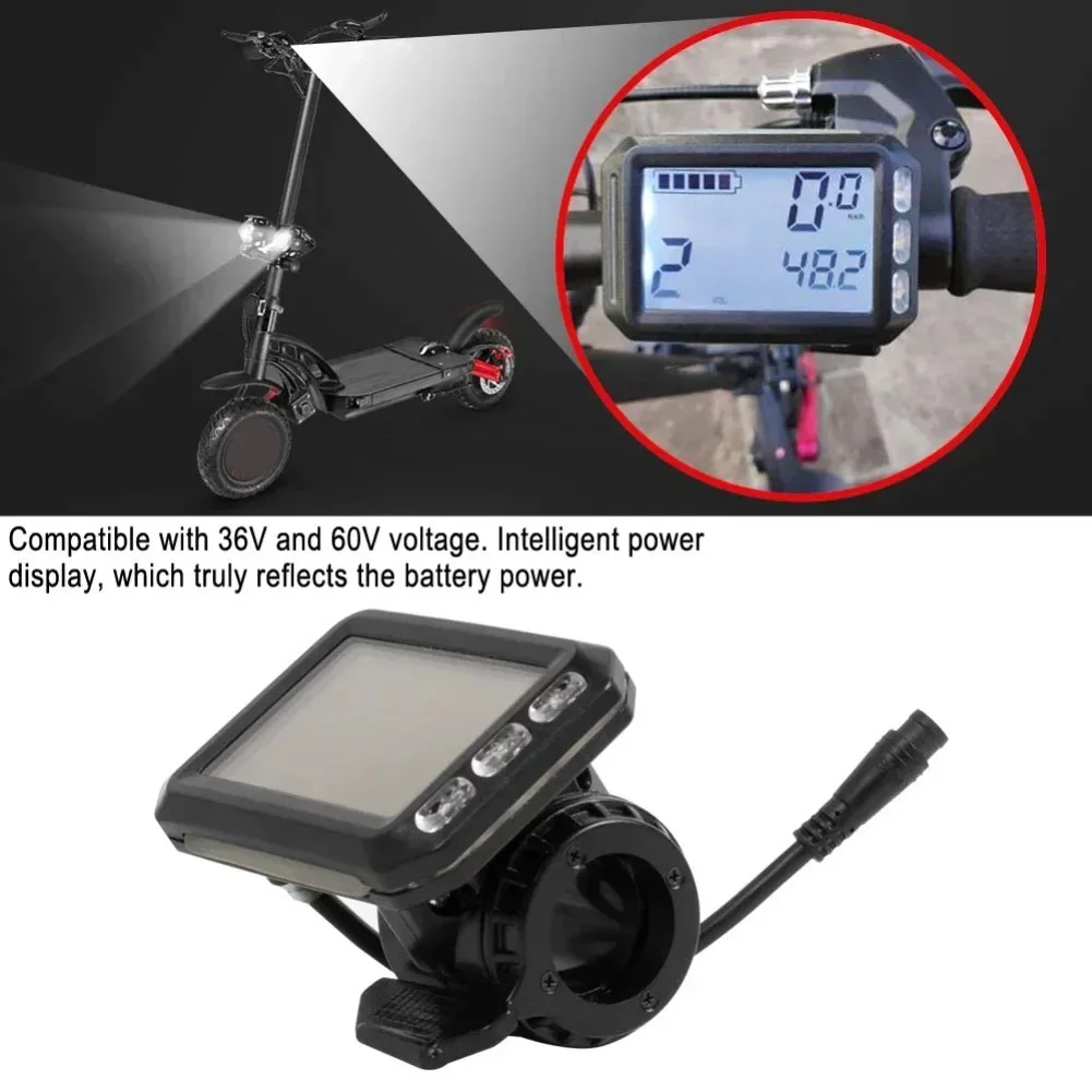 

Replacement 36V60V LCD Display with Circuit Board for Kugoo G Booster Scooter Showing Real Time Speed and Battery