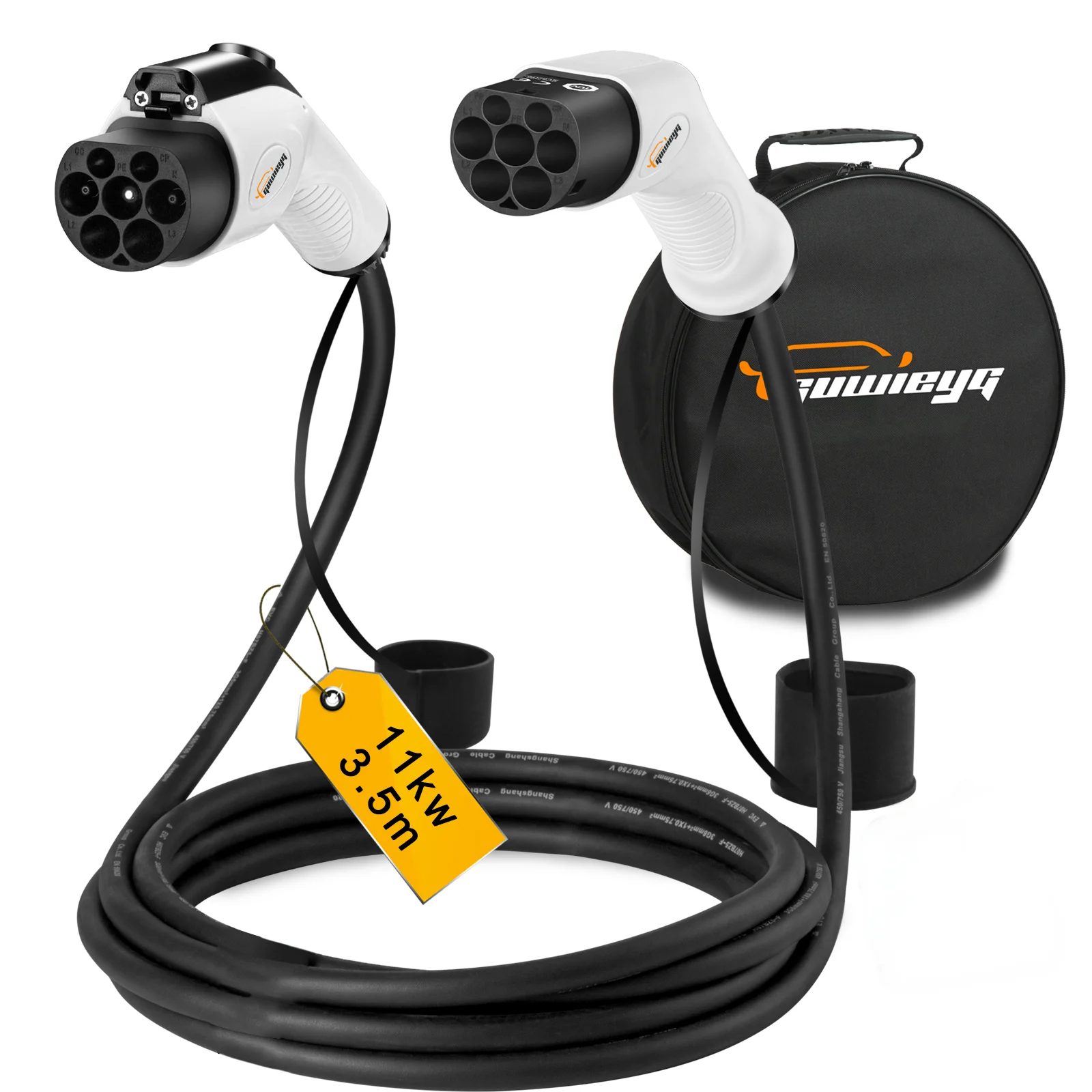 كابل Type2 إلى GBT كابل شحن GBT كابل شحن Type2 كابل شحن EV كابل شحن GUWIEYG 11KW GB/T شاحن