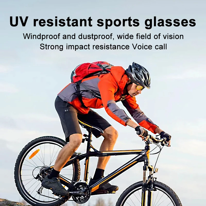 G02 Bluetooth Call Music Playback Anti-uv Wind And Dust Ip65 Multi-functional Professional Cycling Outdoor Sports Smart Glasses