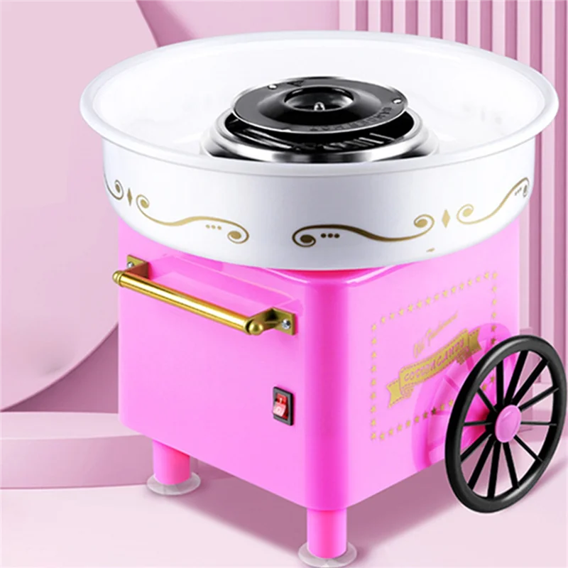 A78E-Electric DIY Sweet Cotton Candy Maker MINI Portable Cotton Sugar Floss Machine Festival Party US Plug