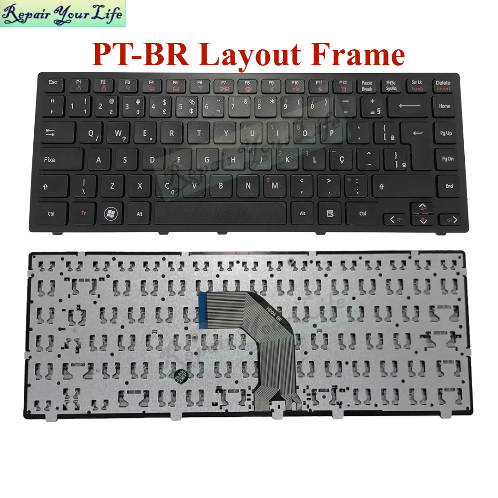 

BR-PT Brasileiro Brazil Keyboard for LG P435 P435-P P430-K P430-G P430H P430L S430-G N450 N460 N469 Notebook teclado Aew73249909