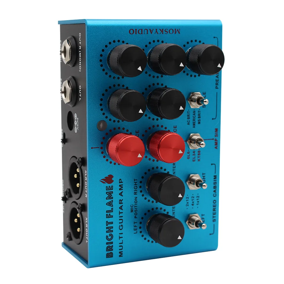 MOSKY AUDIO Bright Flame ギターアンプシミュレーター Mosky Audio Bright Flame Multi Guitar Amp Simulator Pedal,Stereo
