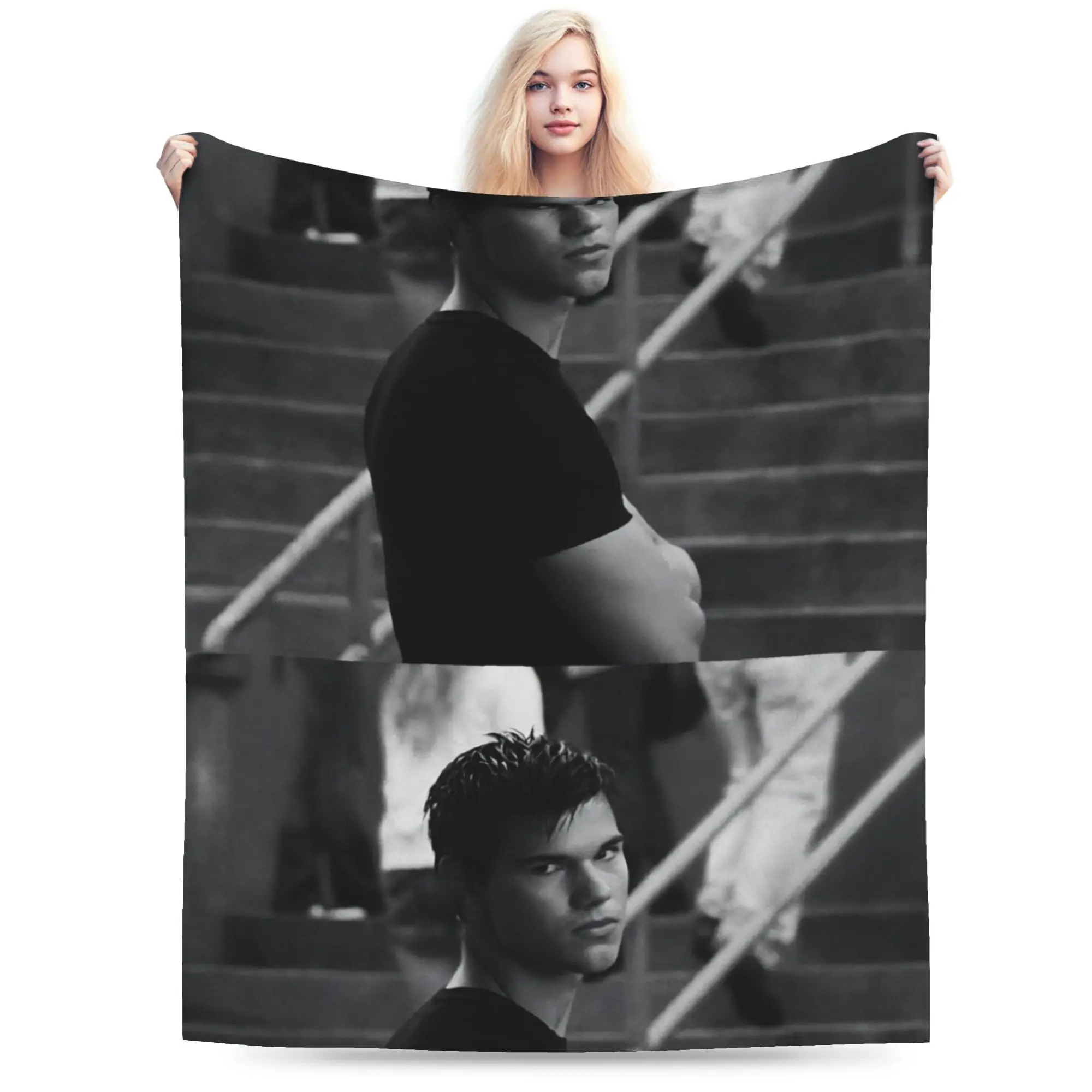 جاكوب بطانية سوداء الشفق ساغا الدافئة لينة الجدة أفخم رمي بطانية للأطفال الكبار غرفة المعيشة الفانيلا المراشف