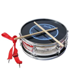 Percussion Instrument 13 Inch Stainless Steel Transparent Snare Drum