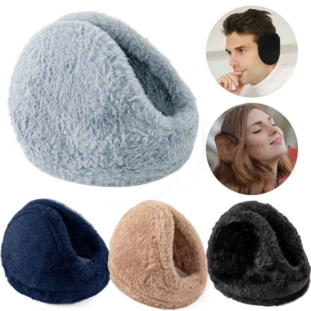 

Cycling Skiing Warm Fashion Autumn Winter Earmuffs Thicken Plush Ear Warmer Ear Cover Coldproof Women Men Ear Muffs Unisex