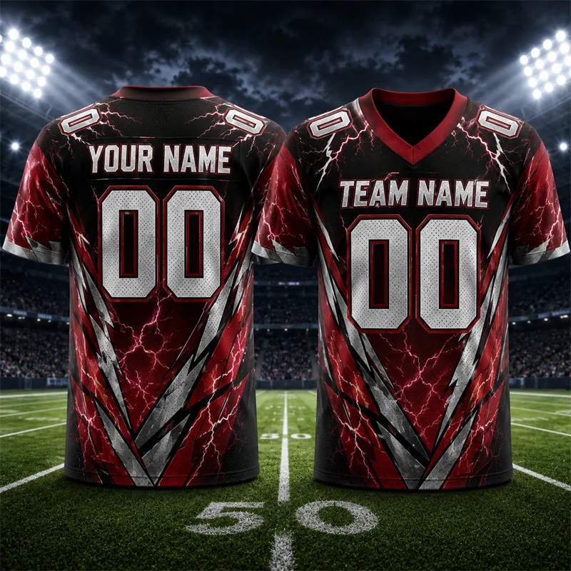 Trendy Personalization Rugby T Shirts For Men Free Custom Name Team Name Number DIY Football Jersey Loose Quick Dry Kids Tees