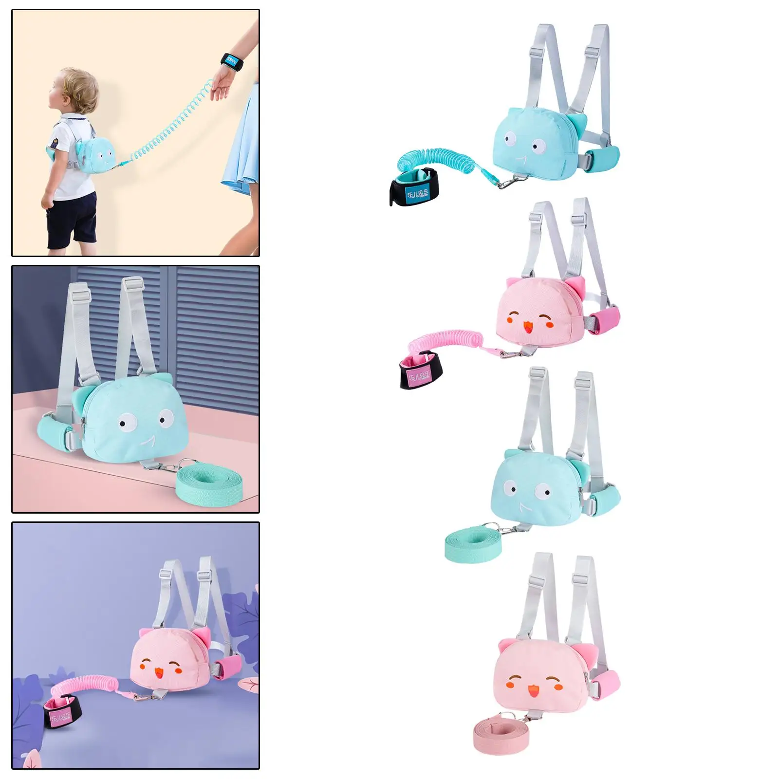 

Dual-Use Child Anti-Lost Backpack Anti Belt Children Bracelet Backpack Baby Harness Backpack for Boy Girl Toddler