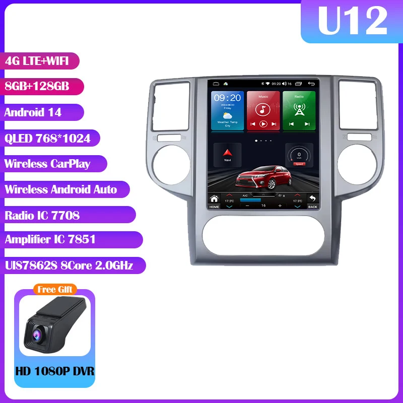 Android 14 Voor Nissan X-Trail 2003-2007 9.7 "7862 S Autoradio Multimedia Video Player Carplay Auto GPS Navi Geen 2din DVD HU Audio