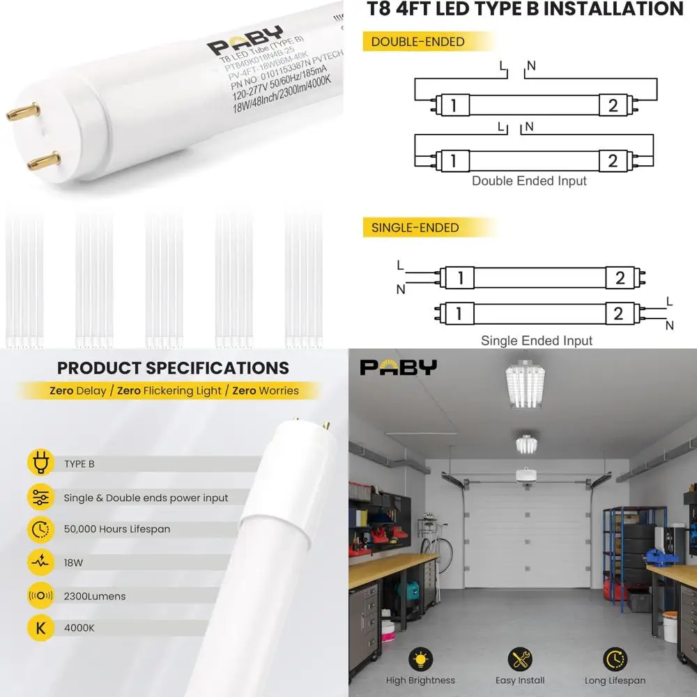Led 4FT Tube Light …