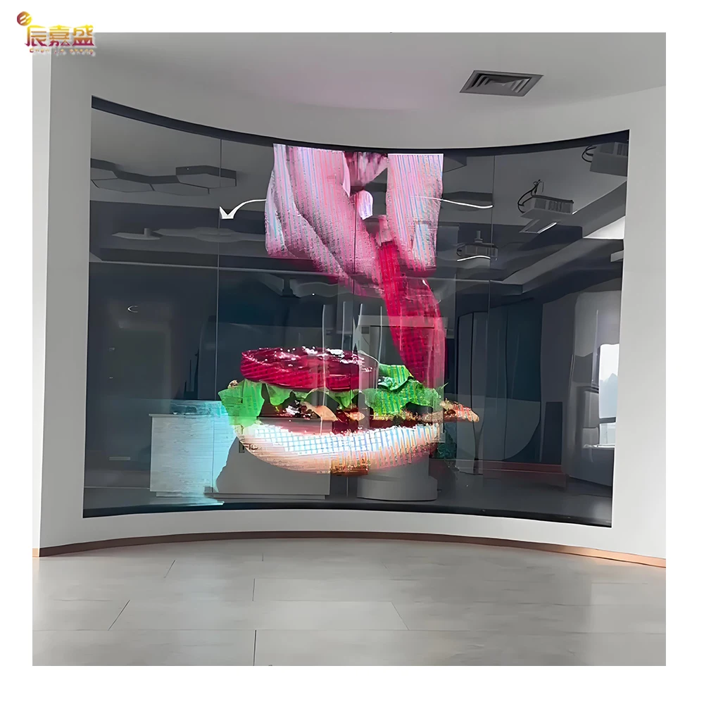 Transparenter P6-LED-Bildschirm für den Innenbereich für Werbung, holografische Videowände für Aufzüge, Flughafen, Einzelhandel, OEM-Lieferant SDK