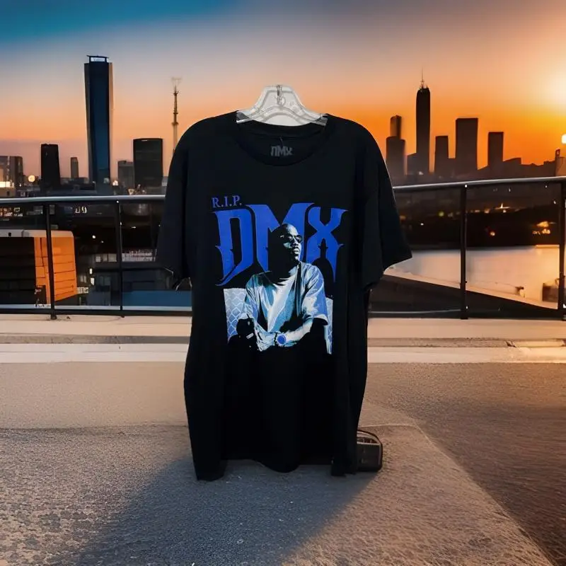 RIP. Camiseta gráfica DMX negro azul talla grande para hombre NWT Rue21