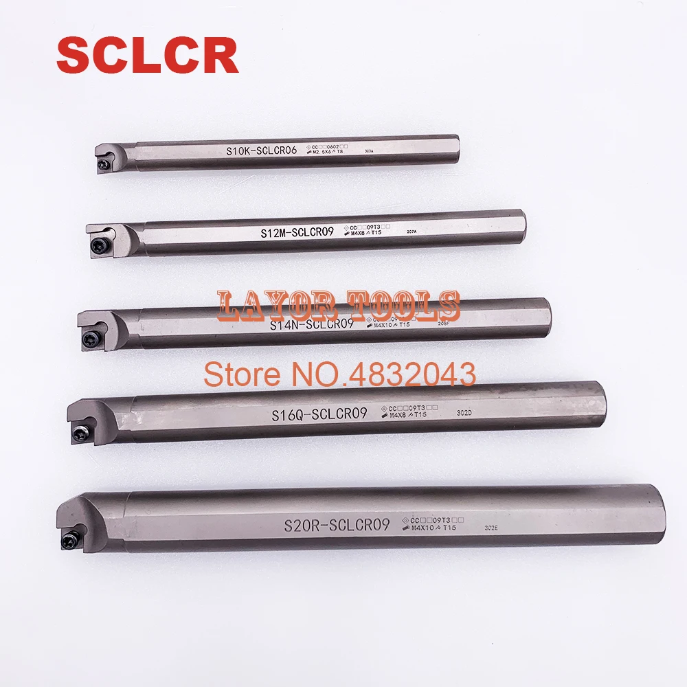 S10K S12M S14N S16Q S20R SCLCR06/09 White Inner Turning tool holder, SCLCR NC boring bar,95 degree Turning tool CCMT0602/09T3