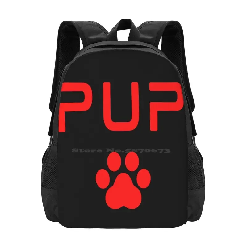 Pup Paw Print - Red Hot Sale Schooltas Rugzak Mode Tassen Gay Pup Play Gear Wat Is Pup Pup Pup Pup Play Play Play