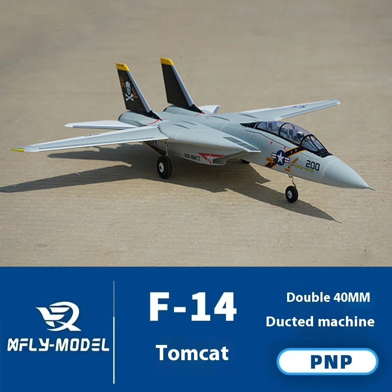 

XFly double 40mm F-14 PNP RC electric fighter aircraft fixed wing aircraft model outdoors assembly foam Remote control adult toy