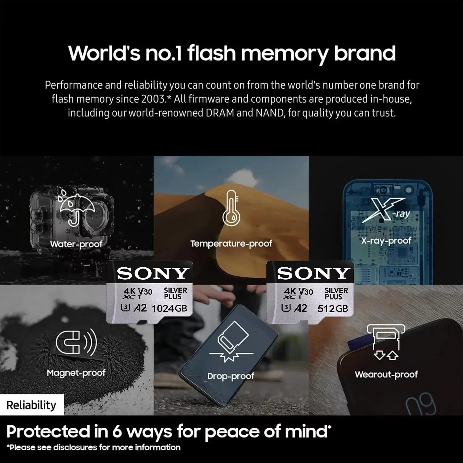 Immagine 5: Scheda Micro TF SD originale SONY da 1 TB, 512 GB, 256 GB, 128 GB, 64 GB, memoria flash ad alta velocità per fotocamera del telefono, GPS, console di gioco