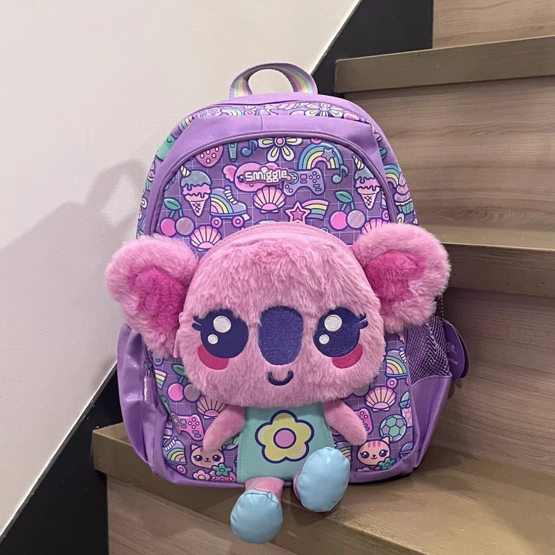 

Genuine Australian Smiggle Pupil Schoolbag Purple Frog Backpack Water Cup Lunch Box Lunch Bag Pencil Bag Students' Supplies Set