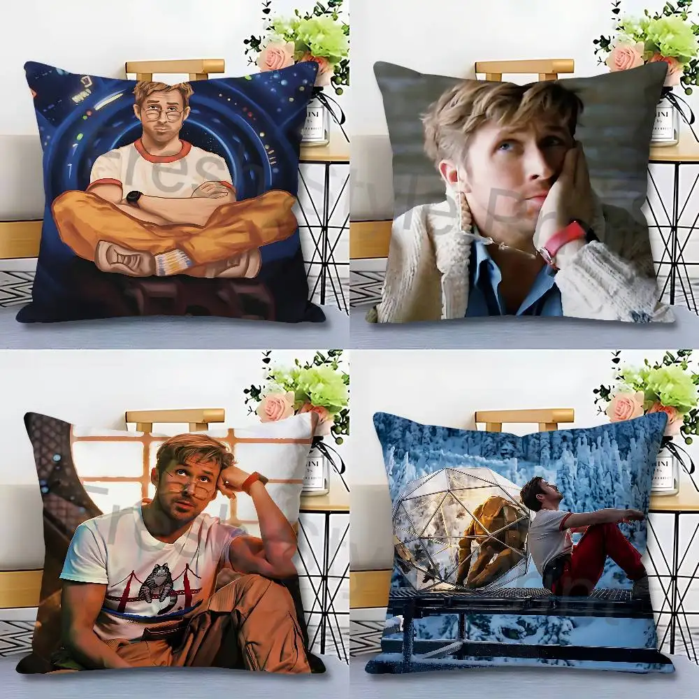 

Ryan Gosling P-Project Hail M-Mary Celebrity Merchandise All-Match Printed Pillow Case Sofa Car Office Room Decoration Protector