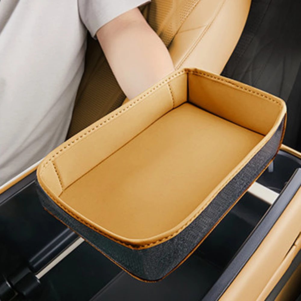 Fit For DENZA D9 2024 2025 2026 Original Car Color Armrest Box Storage Bag Protective Pad Interior Storage Sorting Storage Bag