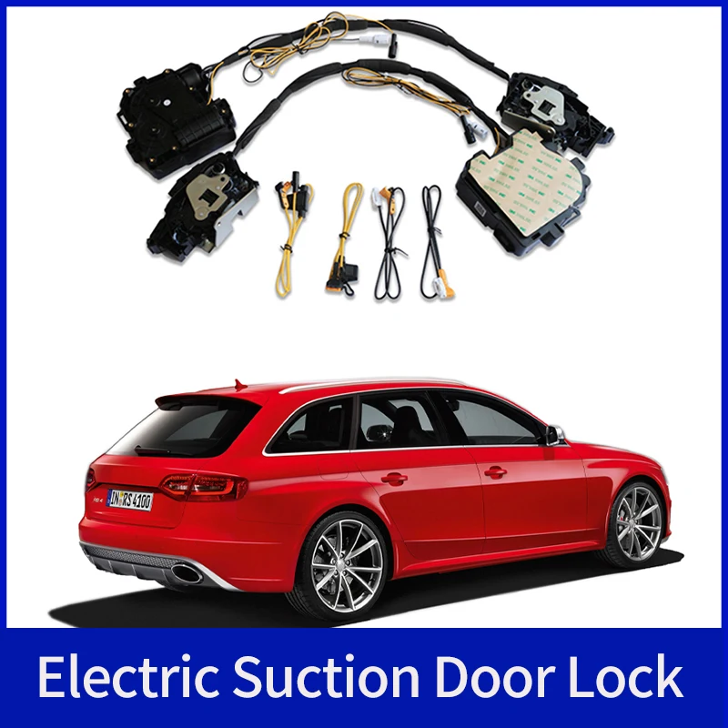 

Car Soft Close Door Latch Pass Lock Actuator Electric Absorption Suction Silence Closer For Audi RS4 2013~2023