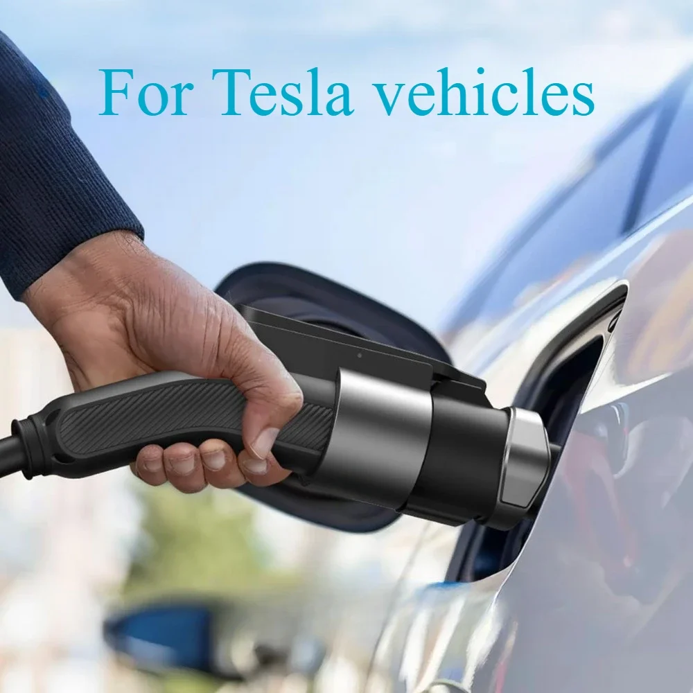 Electric Vehicle Charging Adapter for Tesla Model X Y 3 S Max 80A 280V Fast Charging Charger Connector Conversion Gun Socket